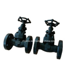 Forged Carbon Steel A105 Flange Connection End Globe Valve